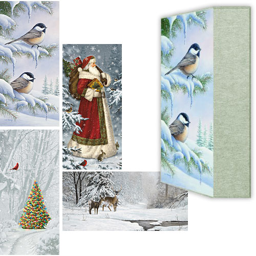 Woodland Christmas Collection Long Cards - Click Image to Close