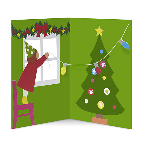 Trimming The Tree Pop-Up Card - Click Image to Close