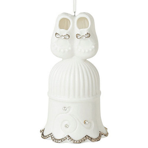 Baby Booties Bell Ornament - Click Image to Close