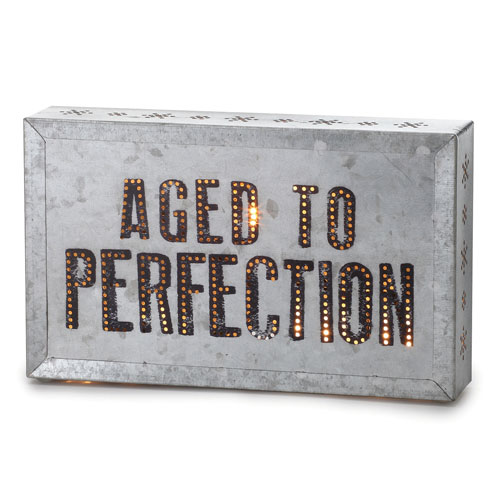 Aged To Perfection Metal Wall Art - Click Image to Close