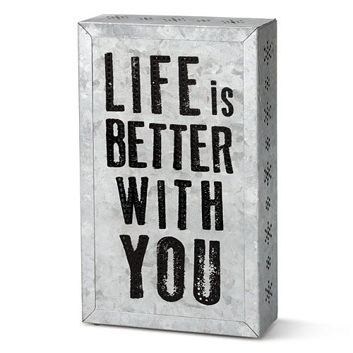 Life Is Better With You Metal Wall Art - Click Image to Close