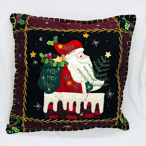 Santa Ho, Ho, Ho Pillow - Click Image to Close