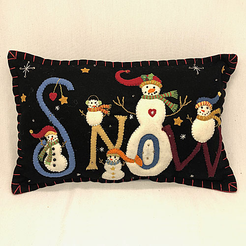 Snow Snowmen Pillow - Click Image to Close