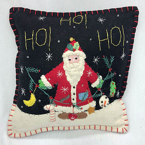 Ho, Ho, Ho Santa Pillow - Click Image to Close