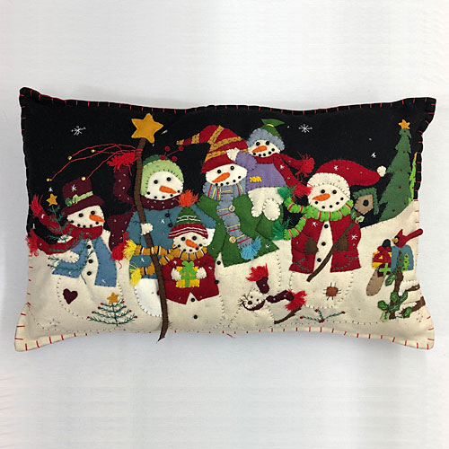 Snowman Family Reunion Pillow - Click Image to Close