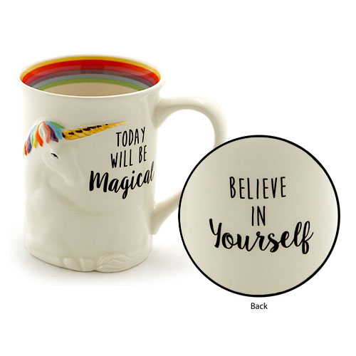 Magical Unicorn Sculpted Mug - Click Image to Close