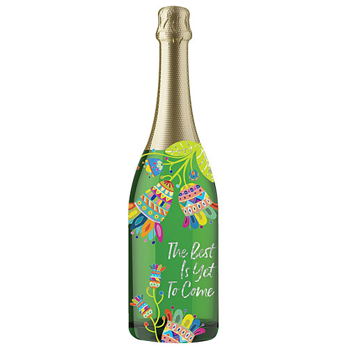 The Best Is Yet To Come Champagne Bottle Card - Click Image to Close
