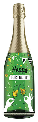 Champagne Glasses Champagne Bottle Card - Click Image to Close
