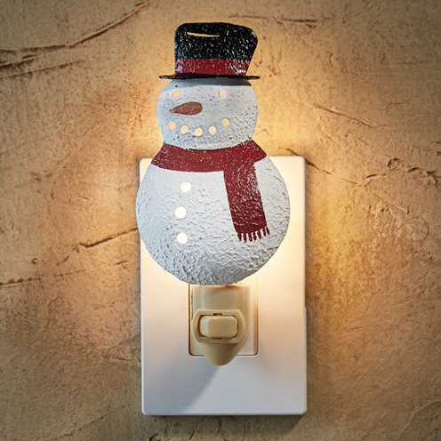 Snowman Night Light - Click Image to Close