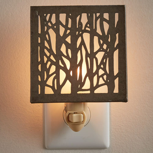 Birch Forest Night Light - Click Image to Close