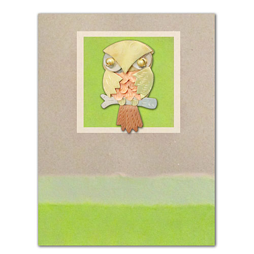 Oliver Cat Card with Pin - Click Image to Close
