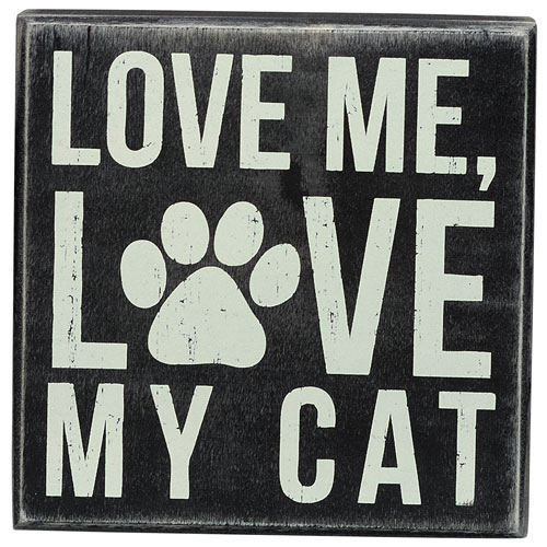 Love My Cat Box Sign - Click Image to Close