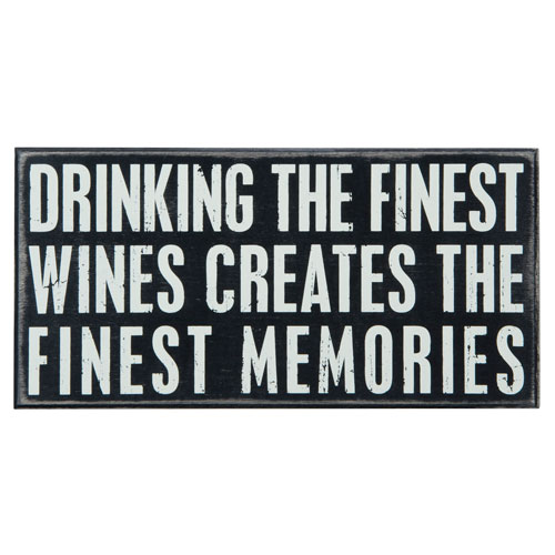 Finest Wines Box Sign - Click Image to Close
