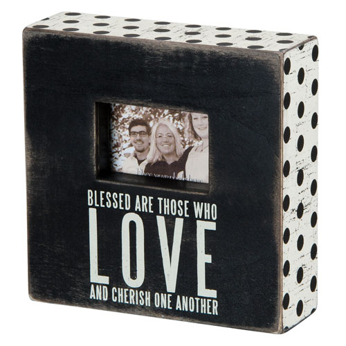 Love And Cherish Box Frame - Click Image to Close