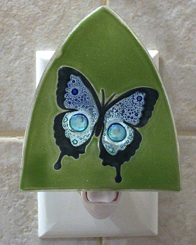 Blue Morpho Butterfly Night Light - Click Image to Close
