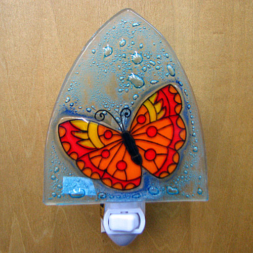 Butterfly Night Light (Orange) - Click Image to Close