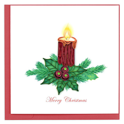 Christmas Candle Card - Click Image to Close