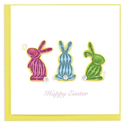 Easter Bunnies Card - Click Image to Close