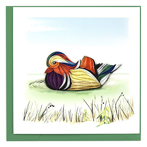 Mandarin Duck Card - Click Image to Close