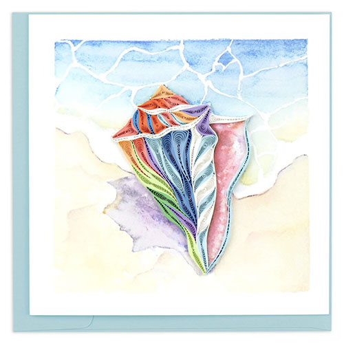 Conch Shell Card - Click Image to Close