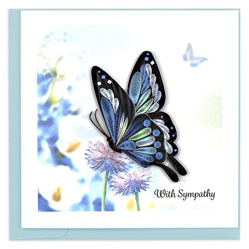 Butterfly Card (Sympathy) - Click Image to Close