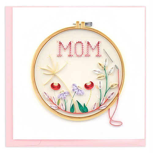 Mom Cross Stitch Card - Click Image to Close