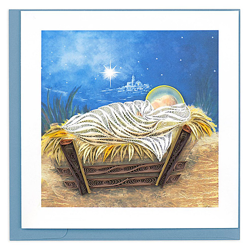 Manger Scene Card - Click Image to Close