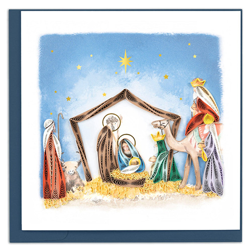 Nativity Scene Card - Click Image to Close