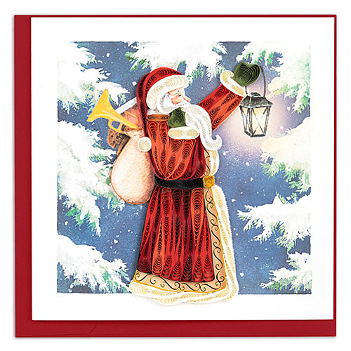 Vintage Santa Card - Click Image to Close