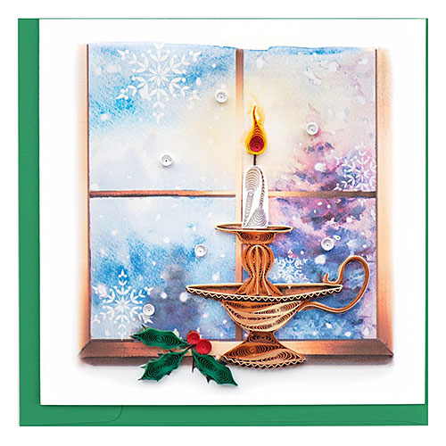 Christmas Candle Card - Click Image to Close