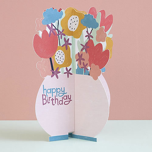 Flowers Card (Happy Birthday) - Click Image to Close