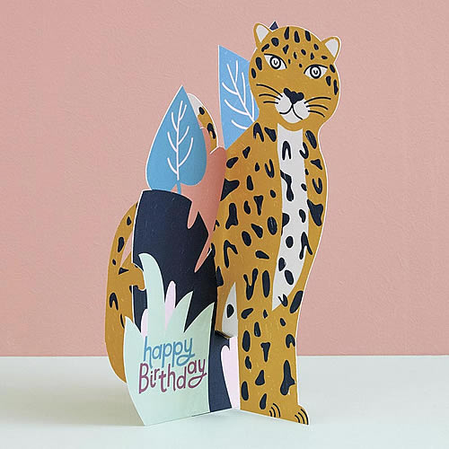 Leopard Card (Happy Birthday) - Click Image to Close