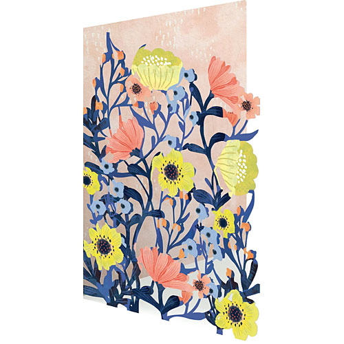 Yellow & Orange Flowers Card - Click Image to Close