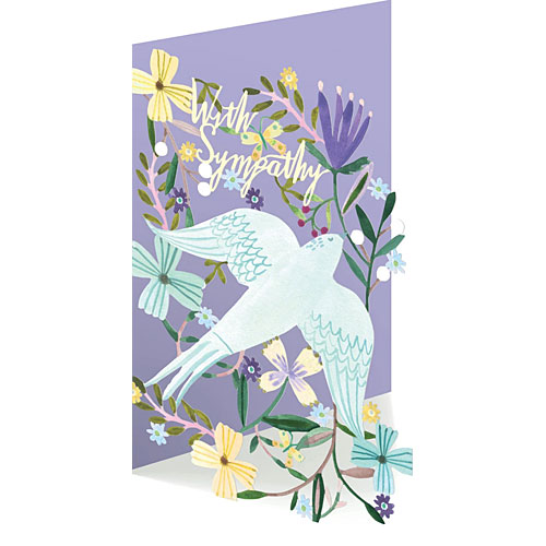 Sympathy Dove Card - Click Image to Close
