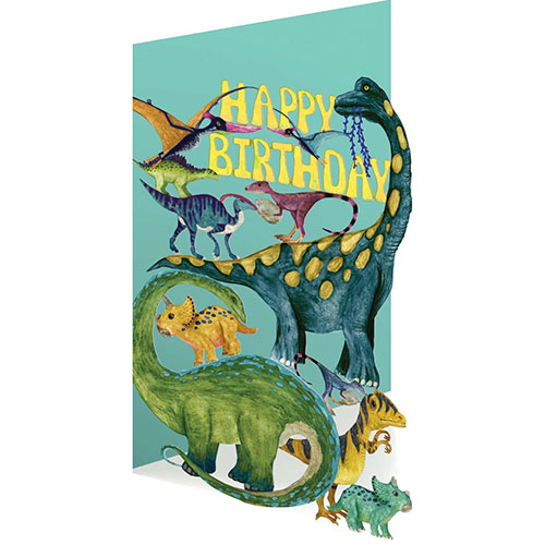 Dinosaur Land Birthday Card - Click Image to Close