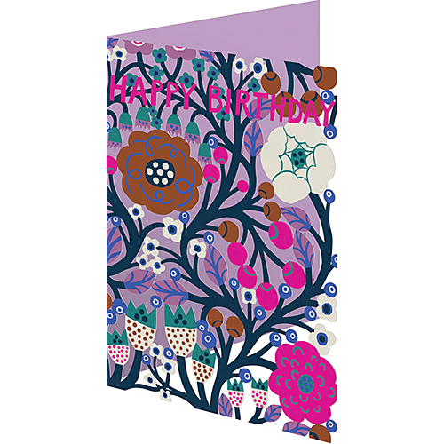 Fairytale Flowers Birthday Card - Click Image to Close
