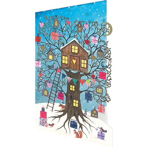 Tree House Lasercut Card - Click Image to Close