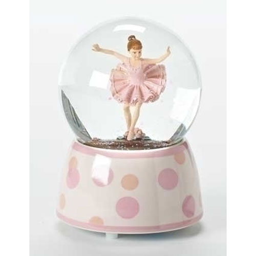 Ballerina Musical Glitter Dome - Click Image to Close
