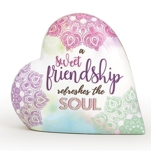 "Sweet Friendship" Love Note Music Box Heart - Click Image to Close