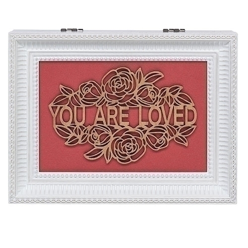 You Are Loved Music Box (White) - Click Image to Close