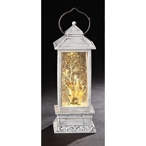 Lantern with Deer and Trees - Click Image to Close