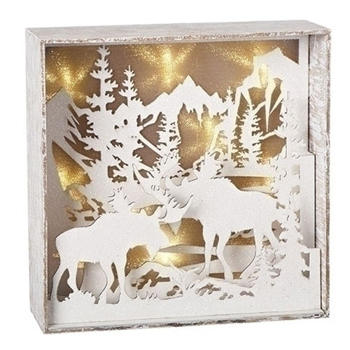 Moose LED Shadowbox - Click Image to Close