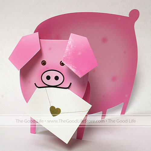 Piggy Card (Pig) - Click Image to Close