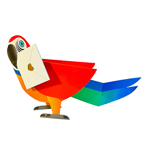 Polly Card (Parrot) - Click Image to Close
