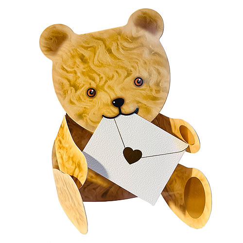 Ted Card (Teddy Bear) - Click Image to Close