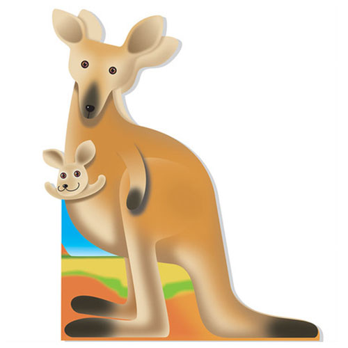 The Roos Card (Kangaroos) - Click Image to Close