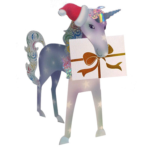 Icicle Card (Unicorn) - Click Image to Close