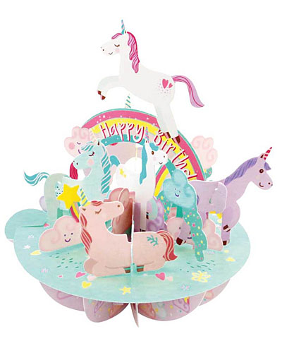 Unicorn Birthday Card - Click Image to Close