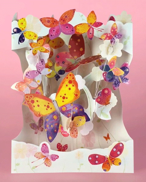 Butterfly Cloud Card - Click Image to Close