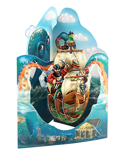 Pirate Ship Card - Click Image to Close